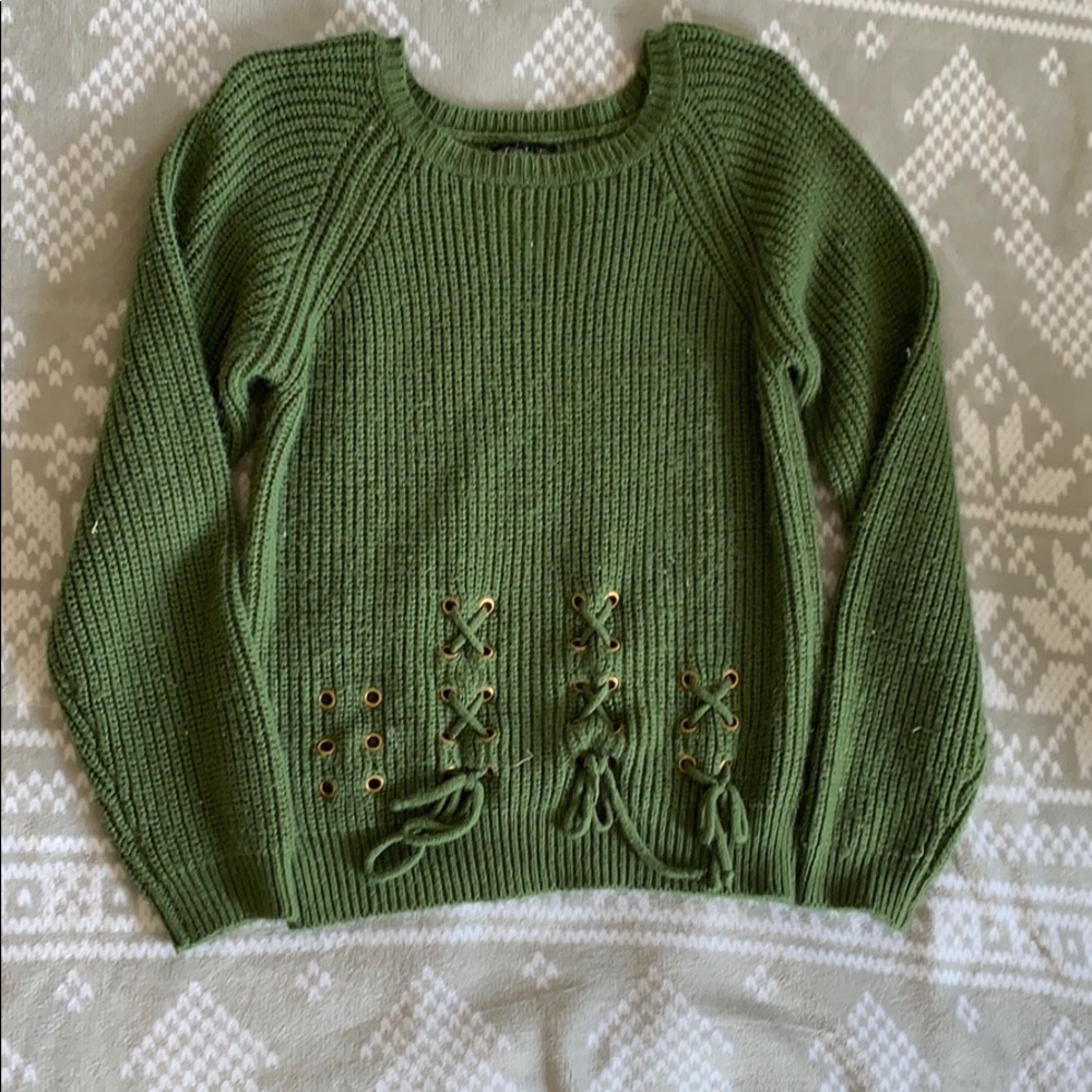 Green sweater